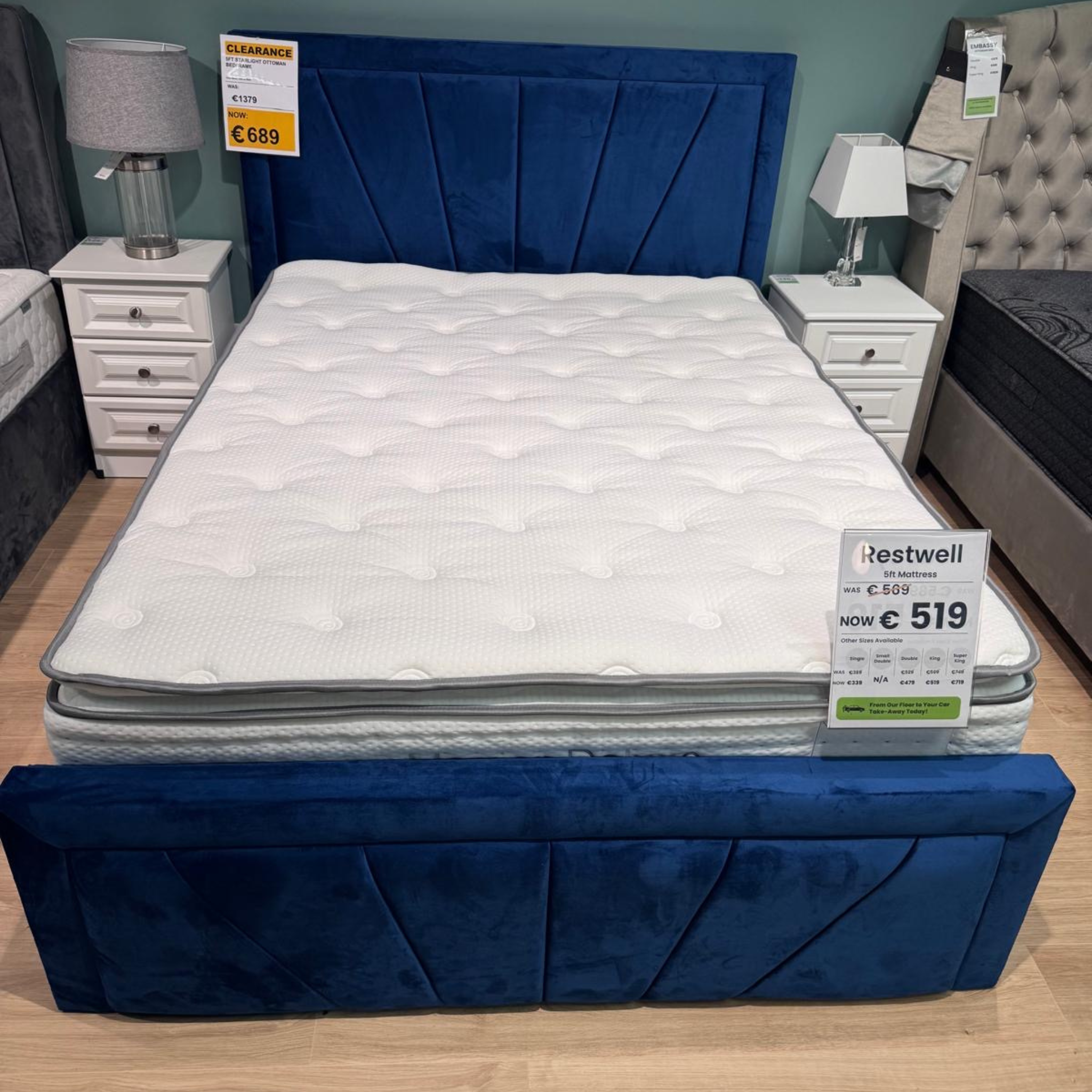 Starlight 5ft Ottoman Bedframe