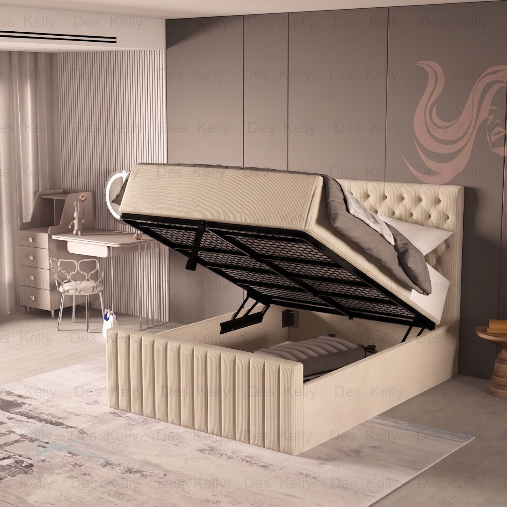 Saloma Ottoman Bedframe