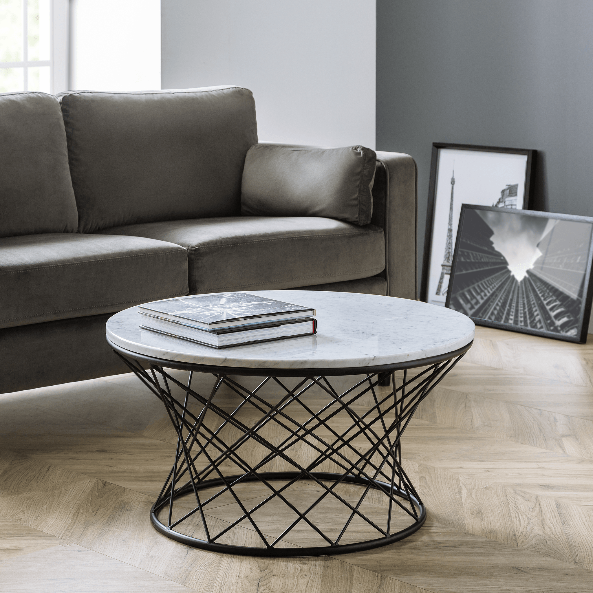 Trevi Real Marble Coffee Table