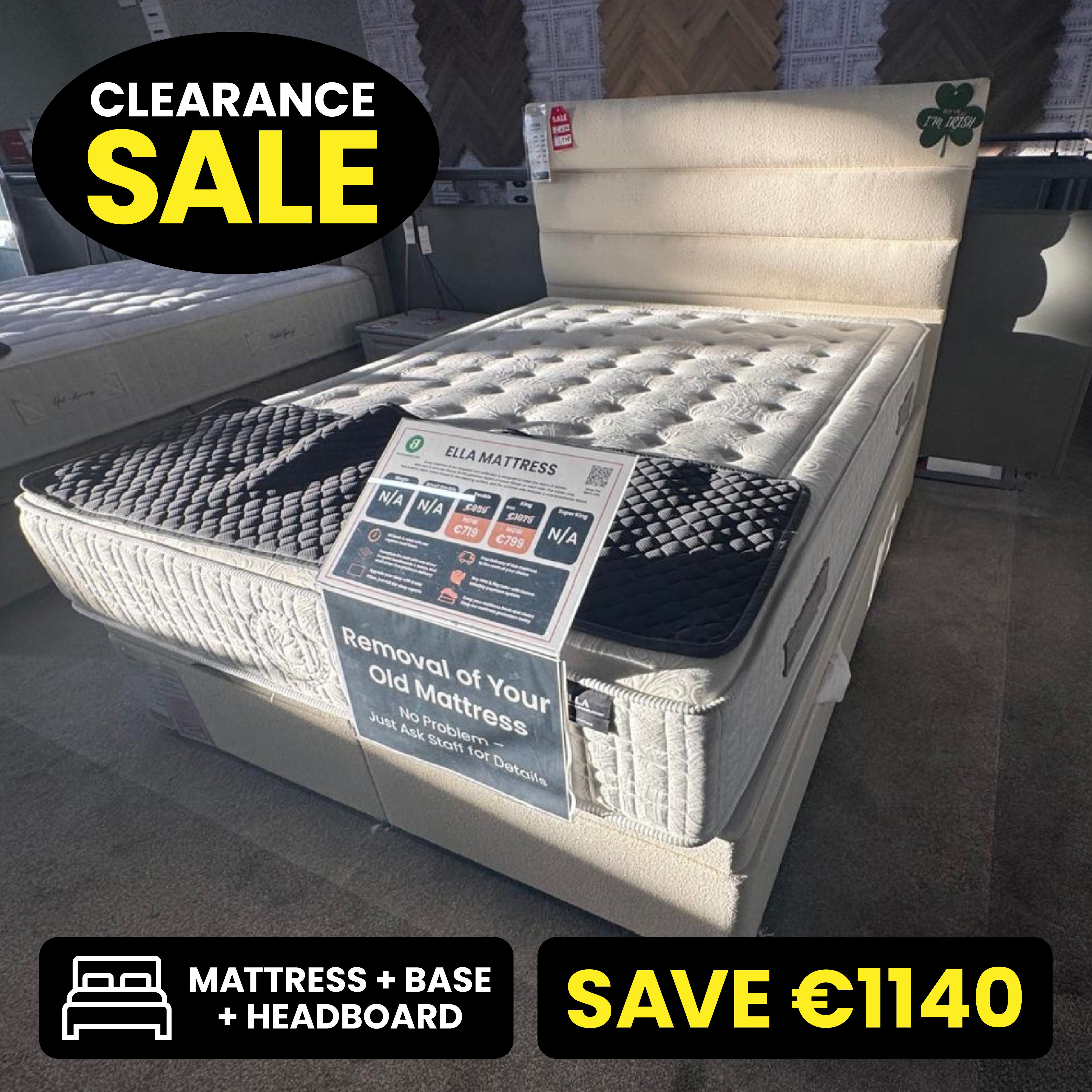 Ella 5ft King Size Full Ottoman Bed Set