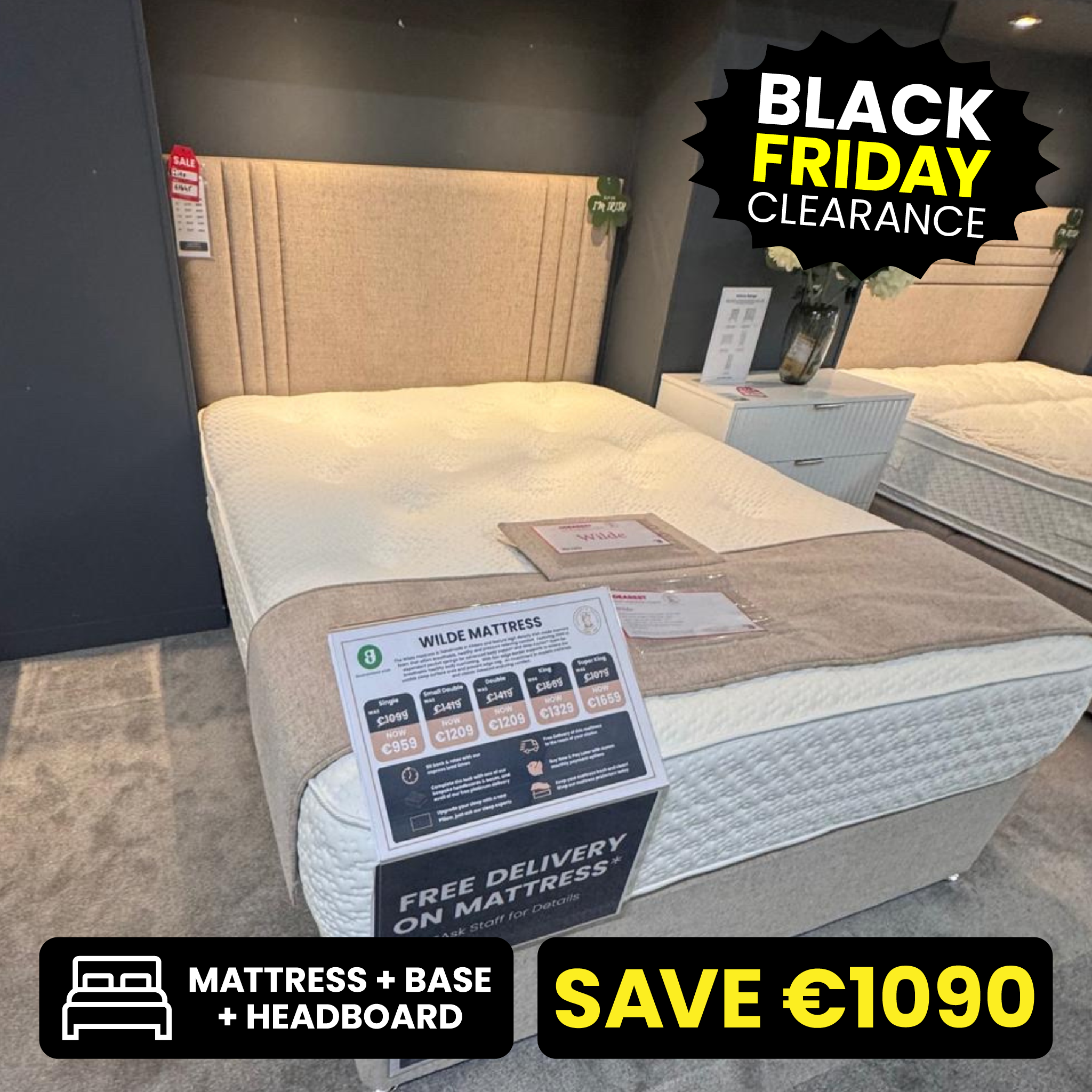 Wilde 5ft King Size Bed Set