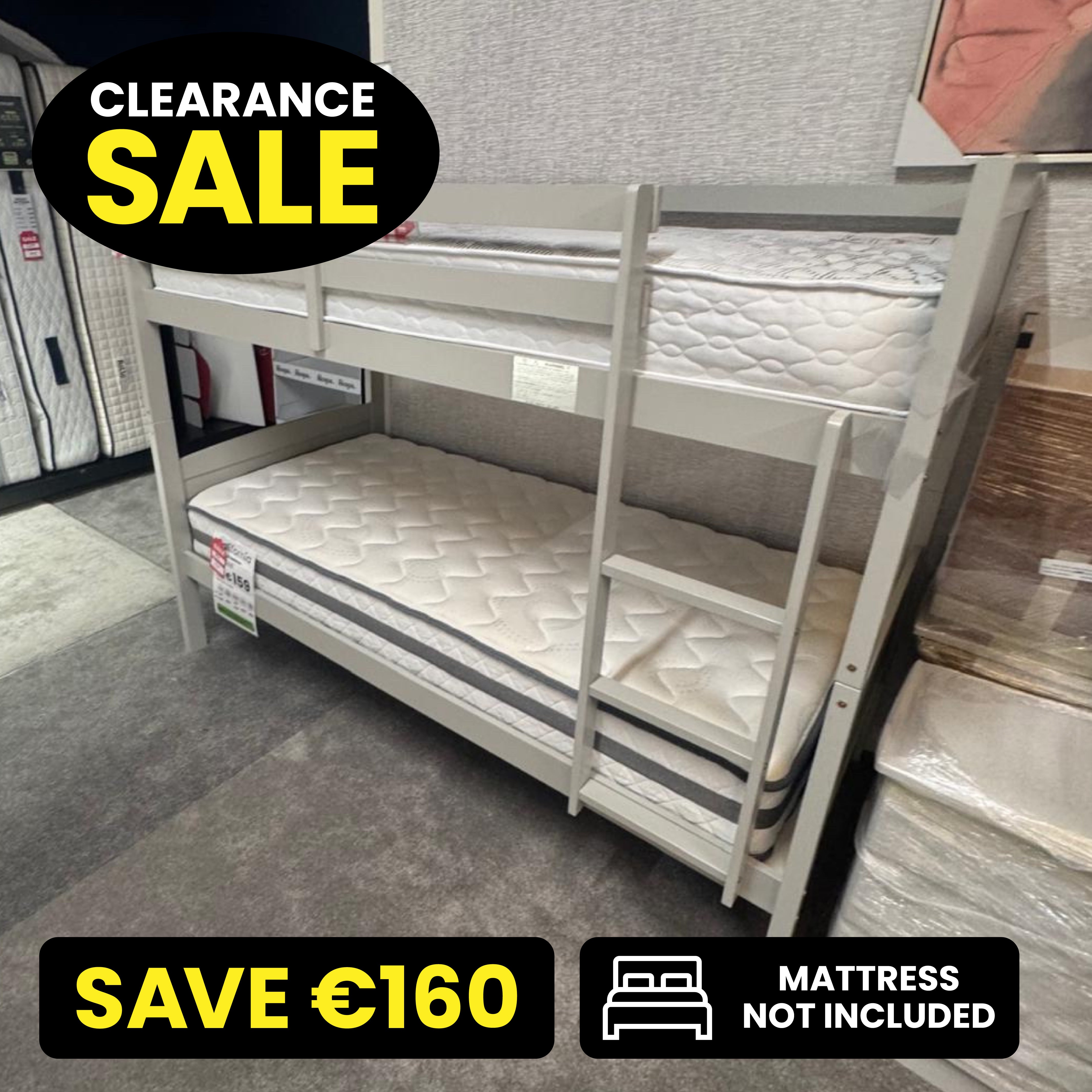 Colby Bunk Bed Light Grey