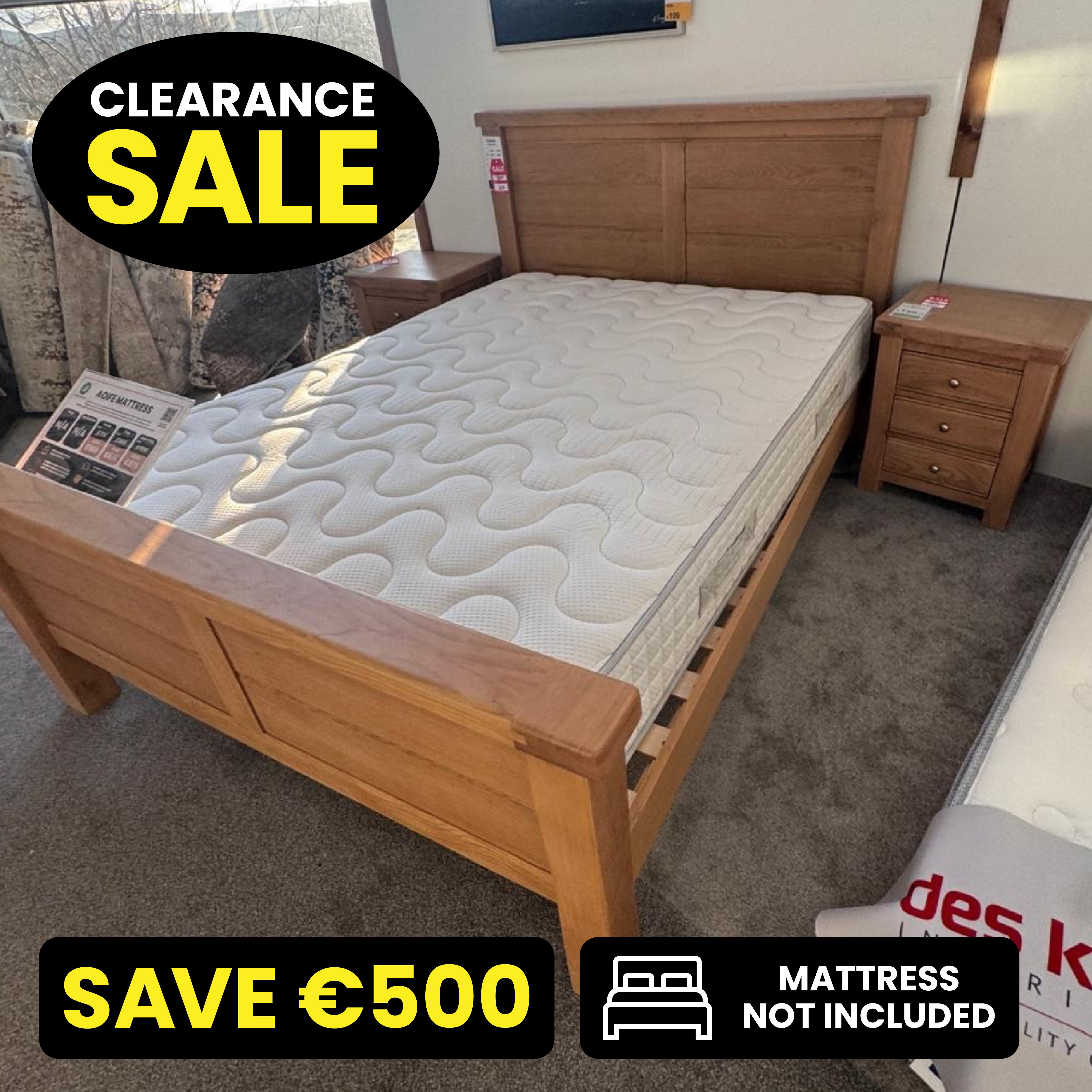 Dana Bedframe & Bedside Tables Set