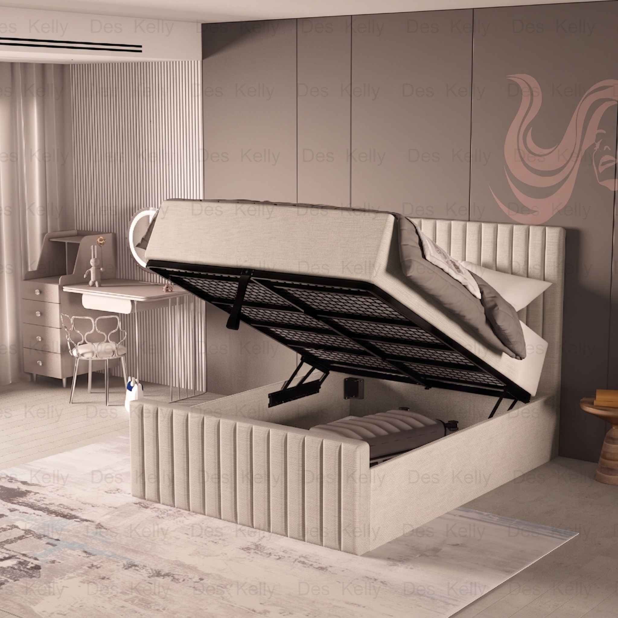 Saloma Ottoman Bedframe