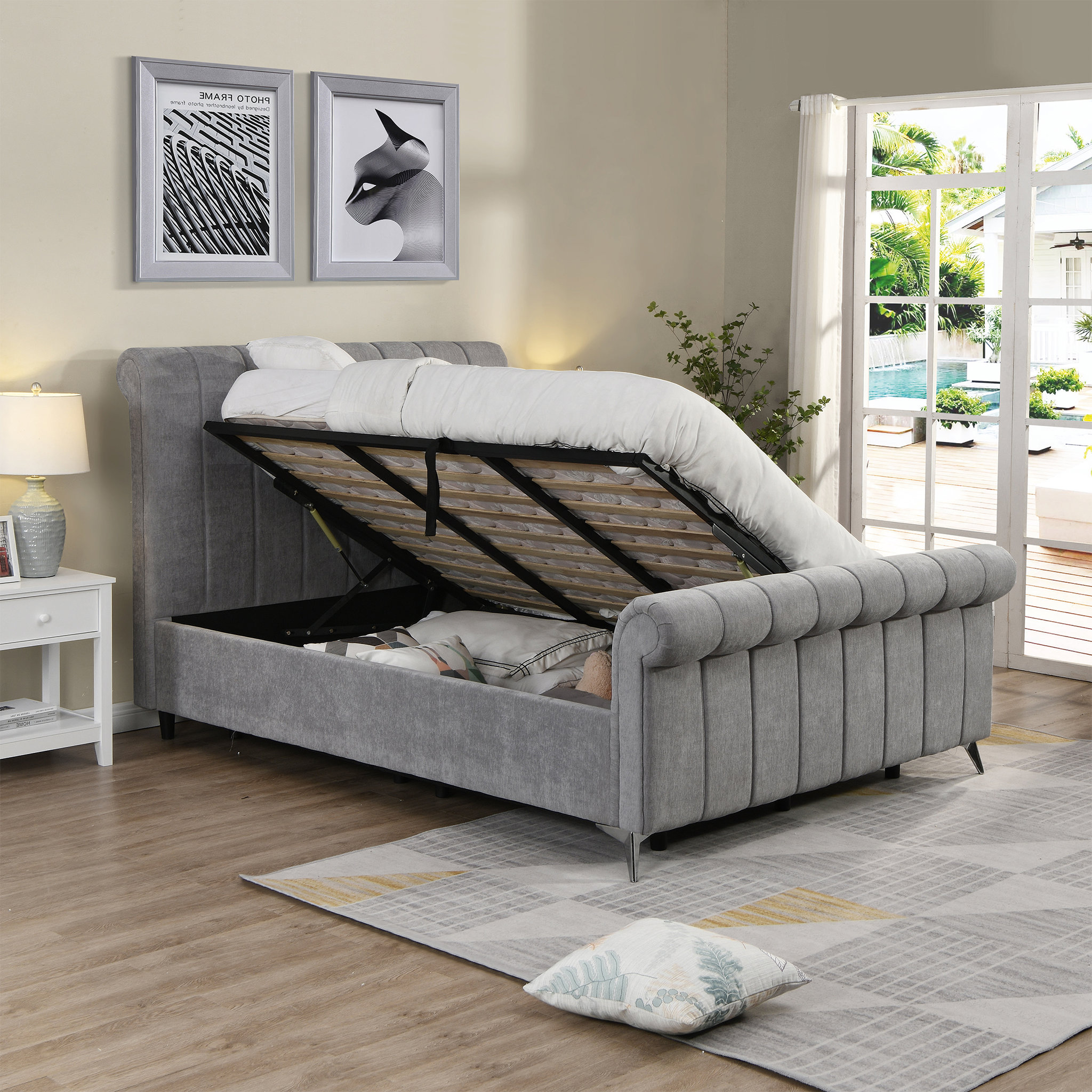 Cecilia Ottoman Storage Bedframe