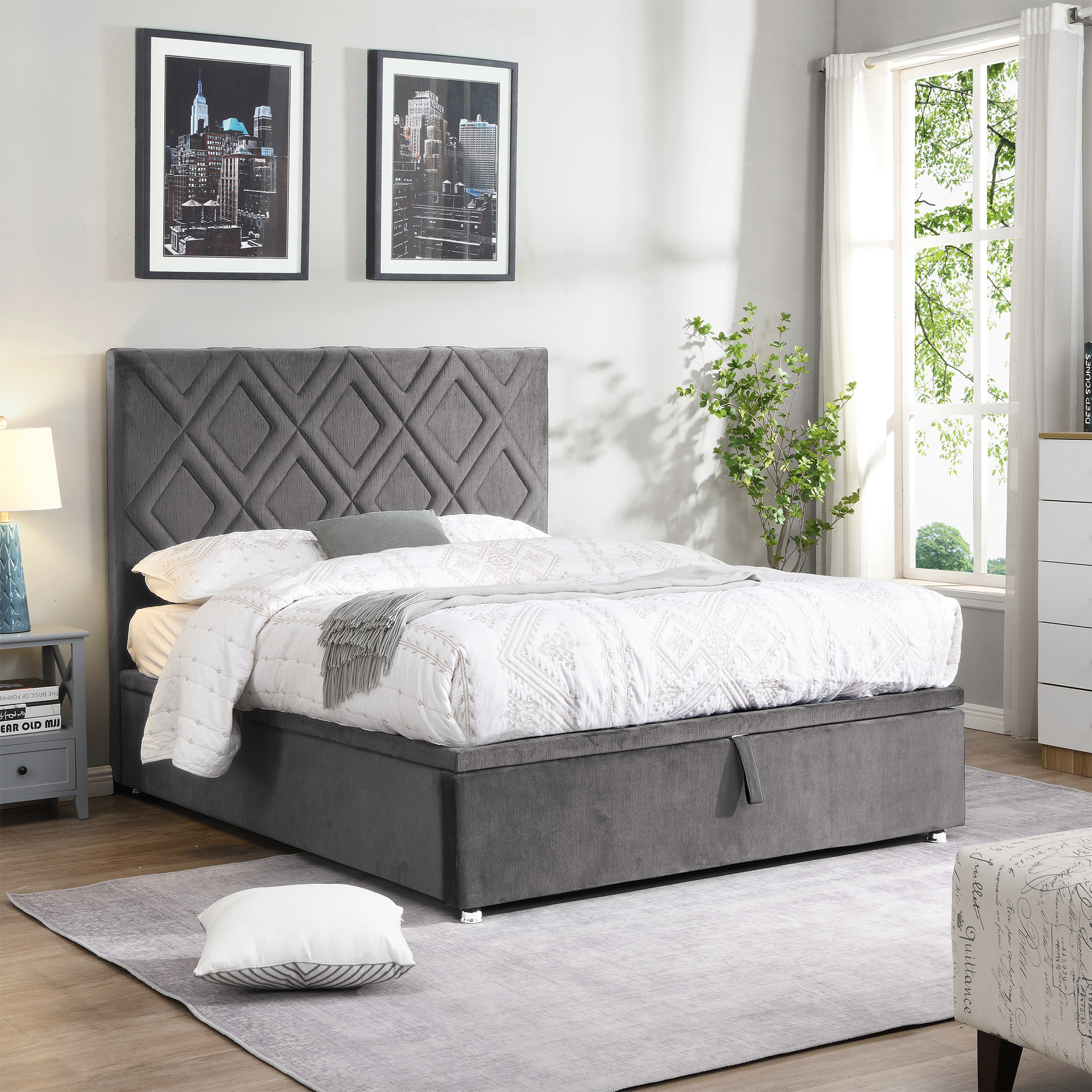 Charlotte Ottoman Storage Bedframe