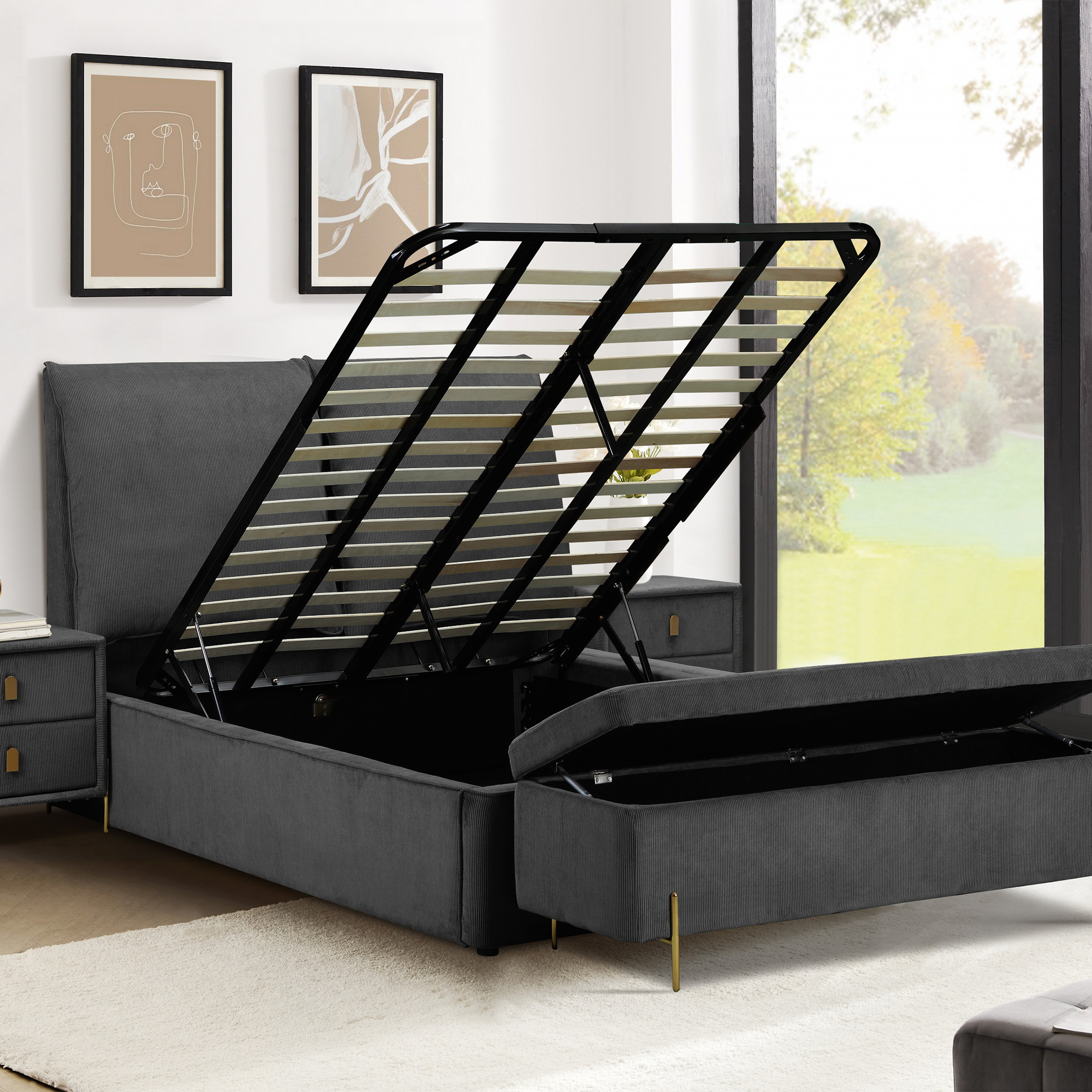 Eleanor Ottoman Storage Bedframe