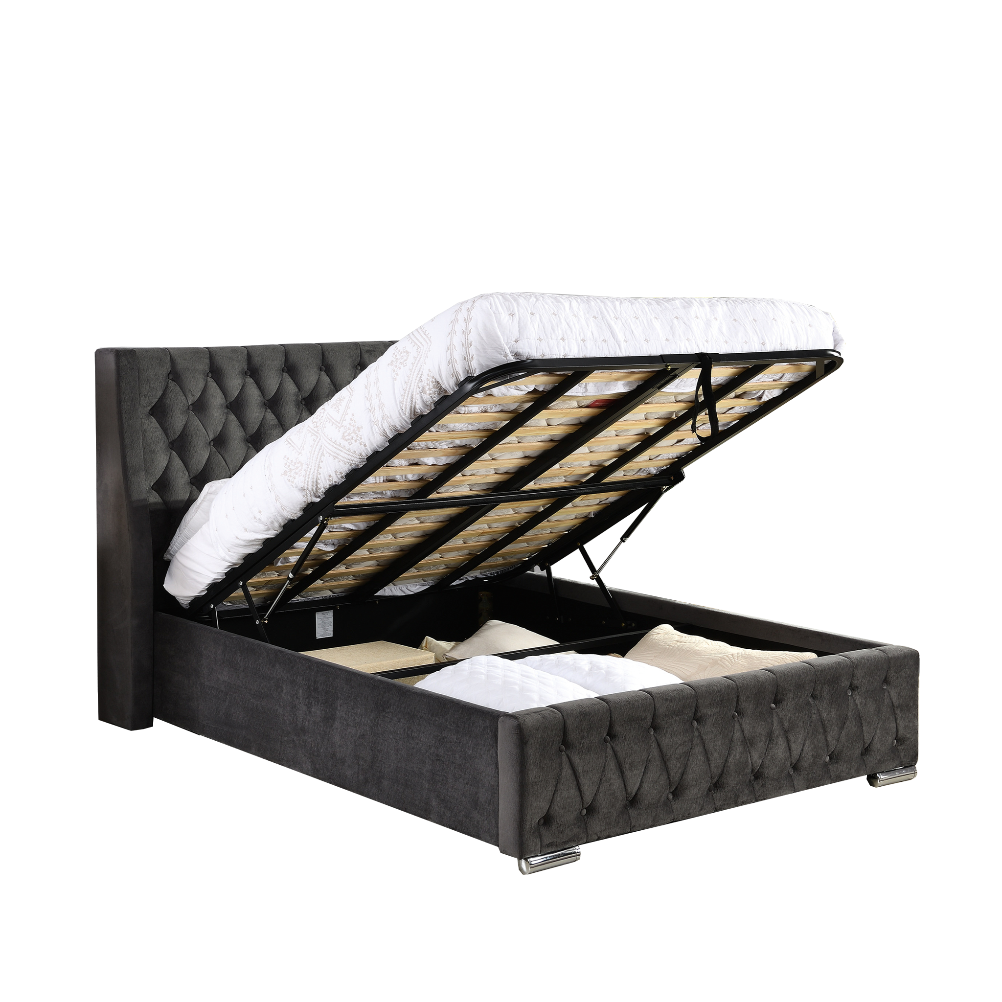 Jade Ottoman Storage Bedframe