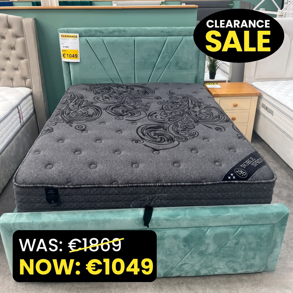 Starlight Cloud Ottoman 5ft Bed Set