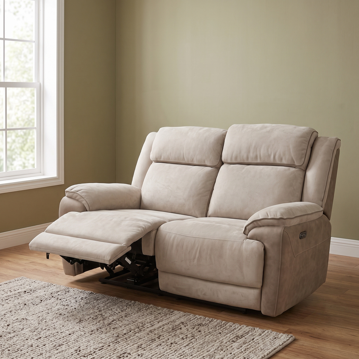 Walter Fabric Electric 2 Seater Recliner