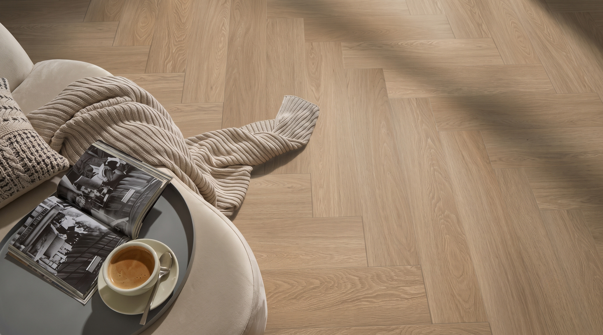 Warm Oak Herringbone SPC
