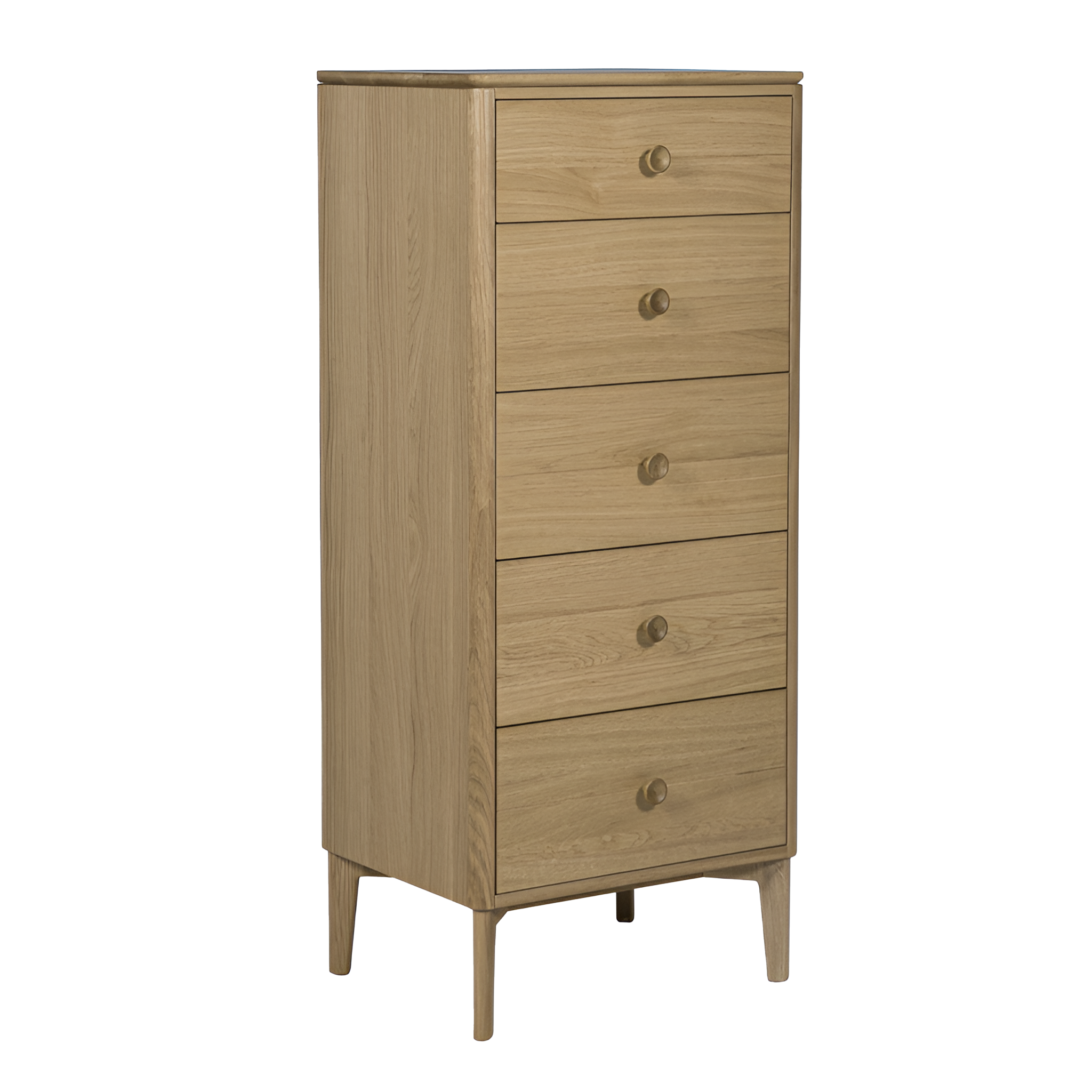 Barnet Tall 5 Drawer Chest of Drawers Natural