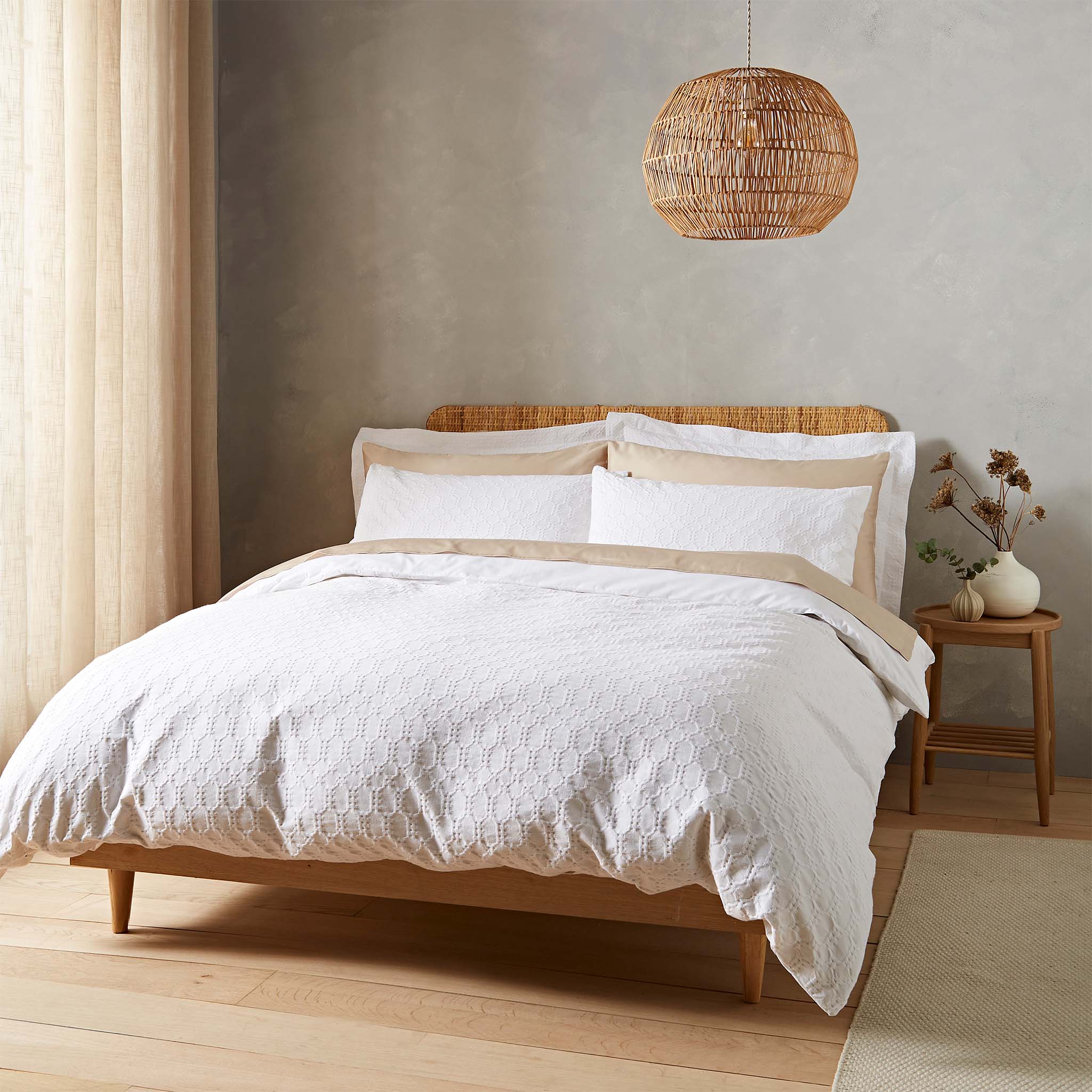 Waffle Duvet Set Natural