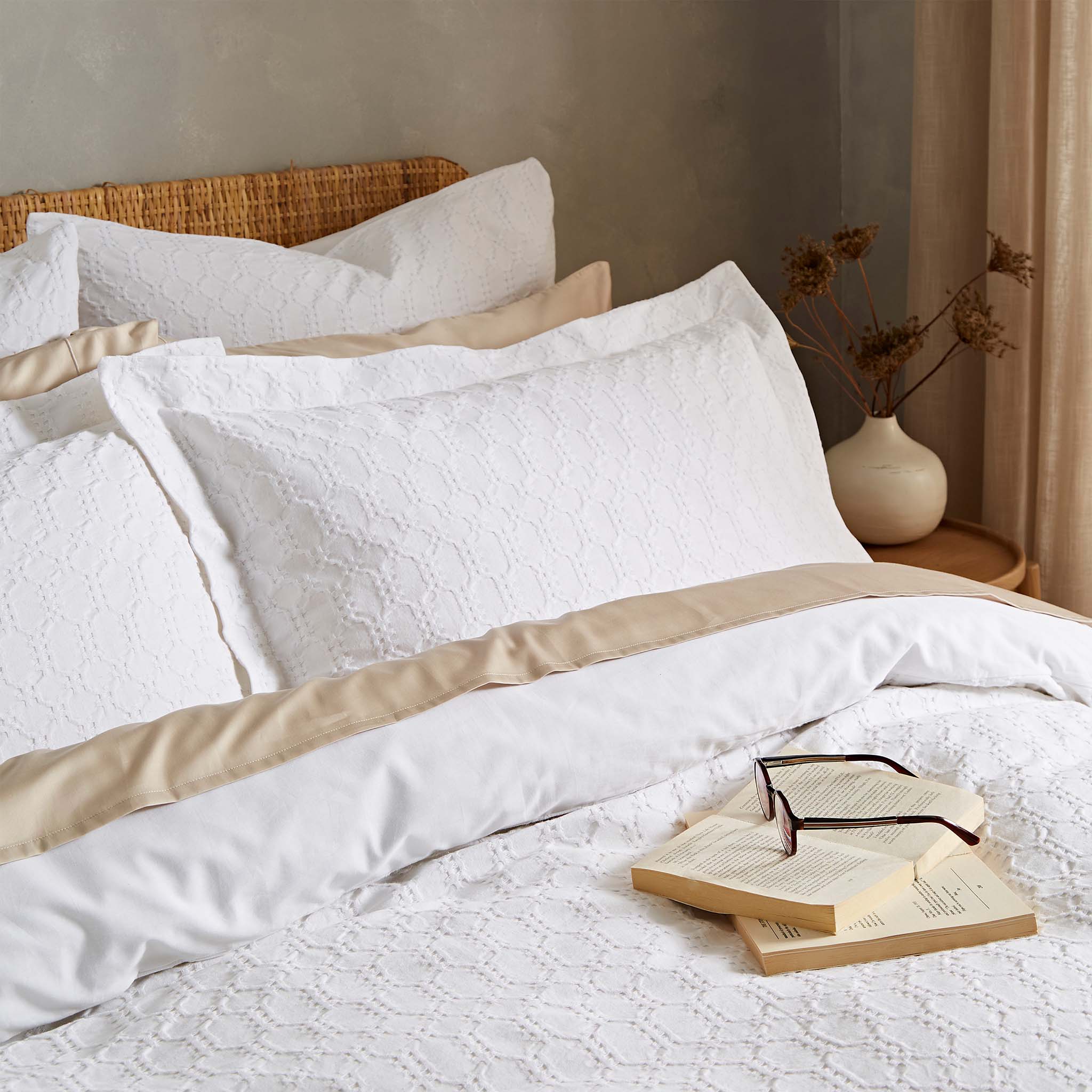 Waffle Oxford Pillowcase Natural