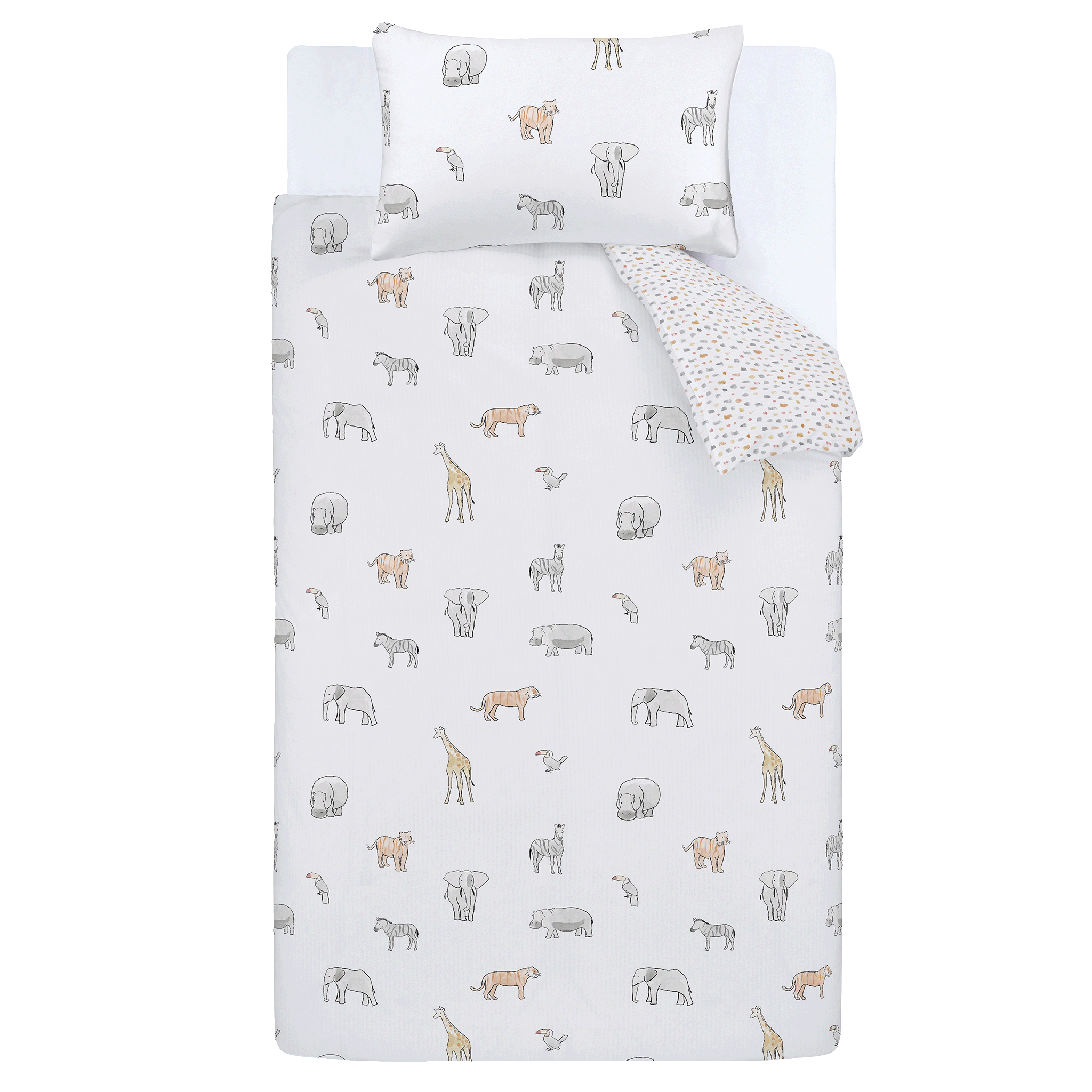 Zoo Animals Single Duvet Set