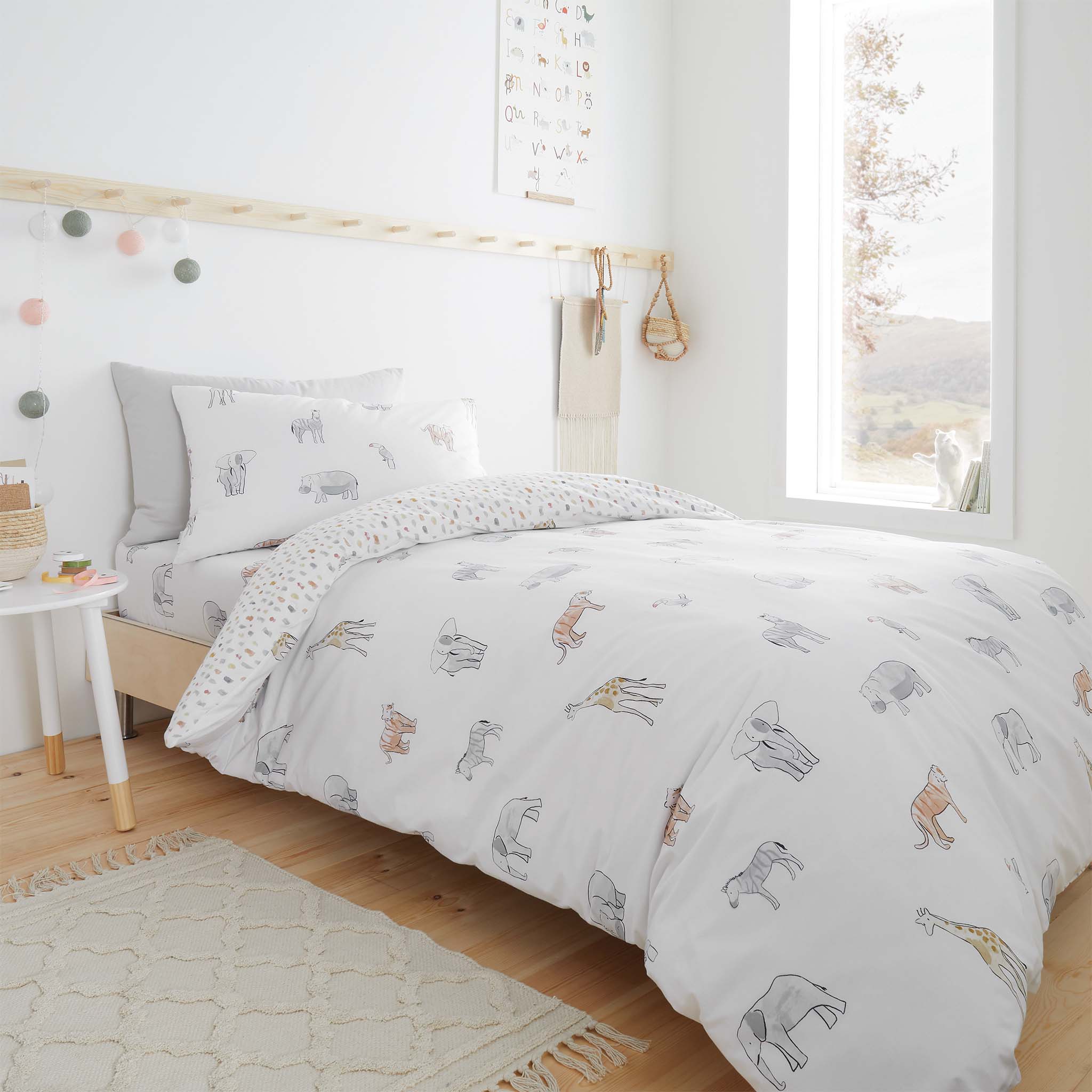 Zoo Animals Single Duvet Set