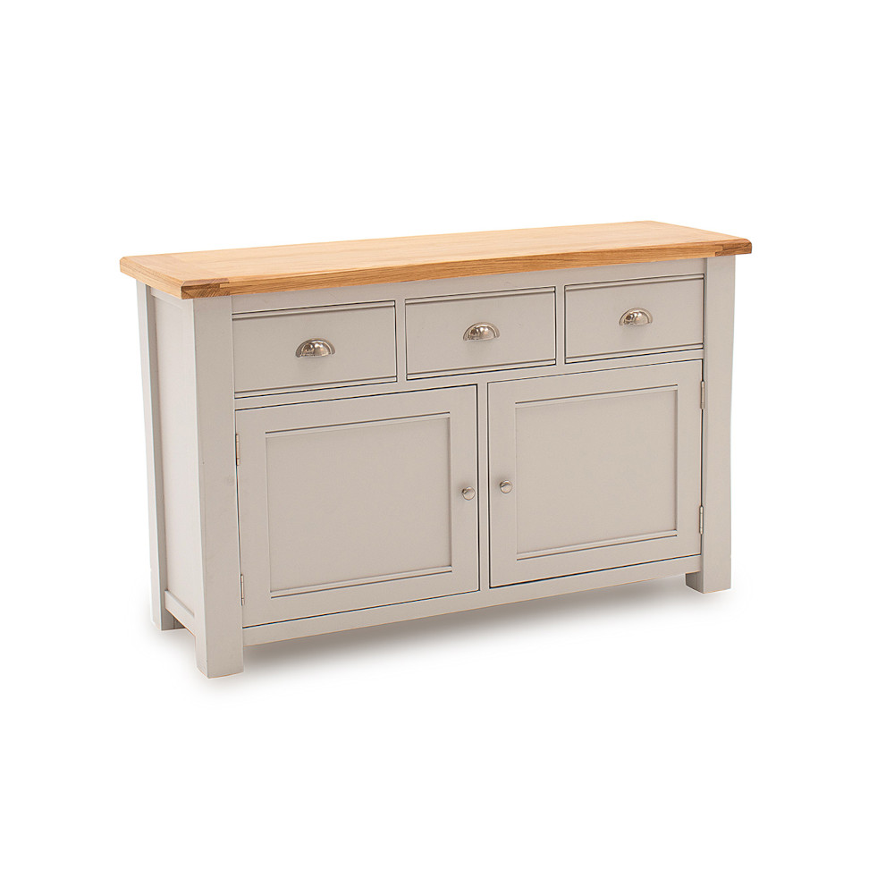 Large amberly grey oak sideboard from our furniture range