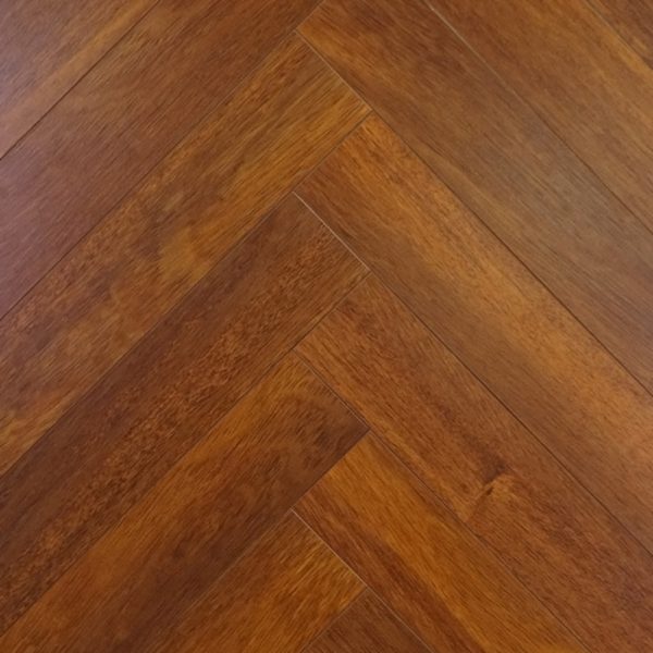 Chateau merbau brown herringbone wood floors