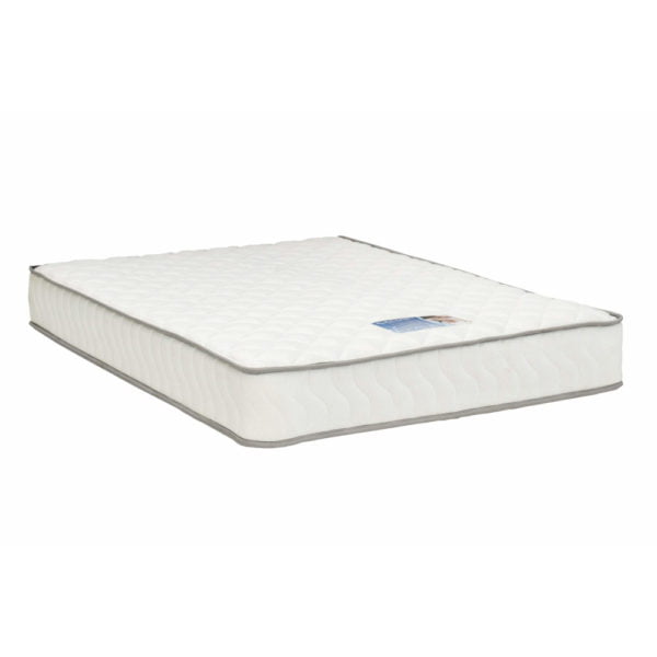 Comfy pocket sprung mattress on a white background