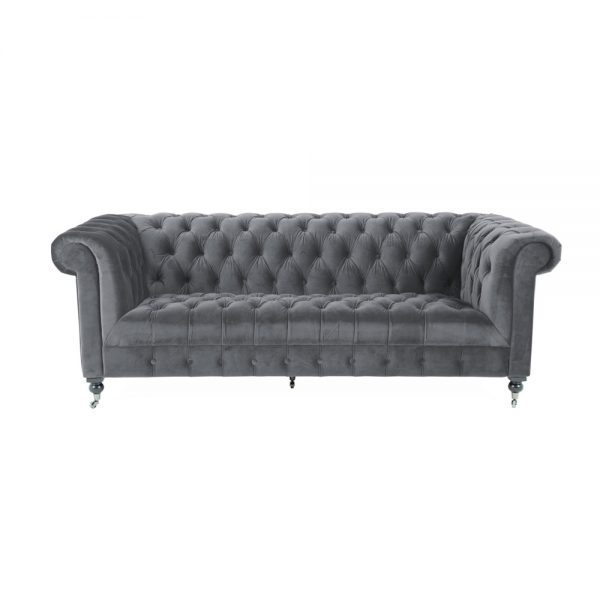 Darby 3 seater grey on a white background