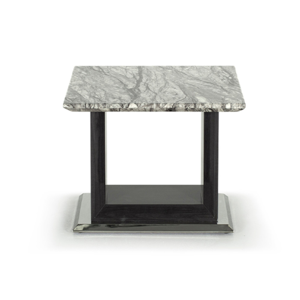 Donatella grey marble table for a lamp