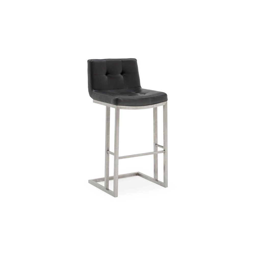 Elstra black fabric bar stool from Des Kelly Interiors