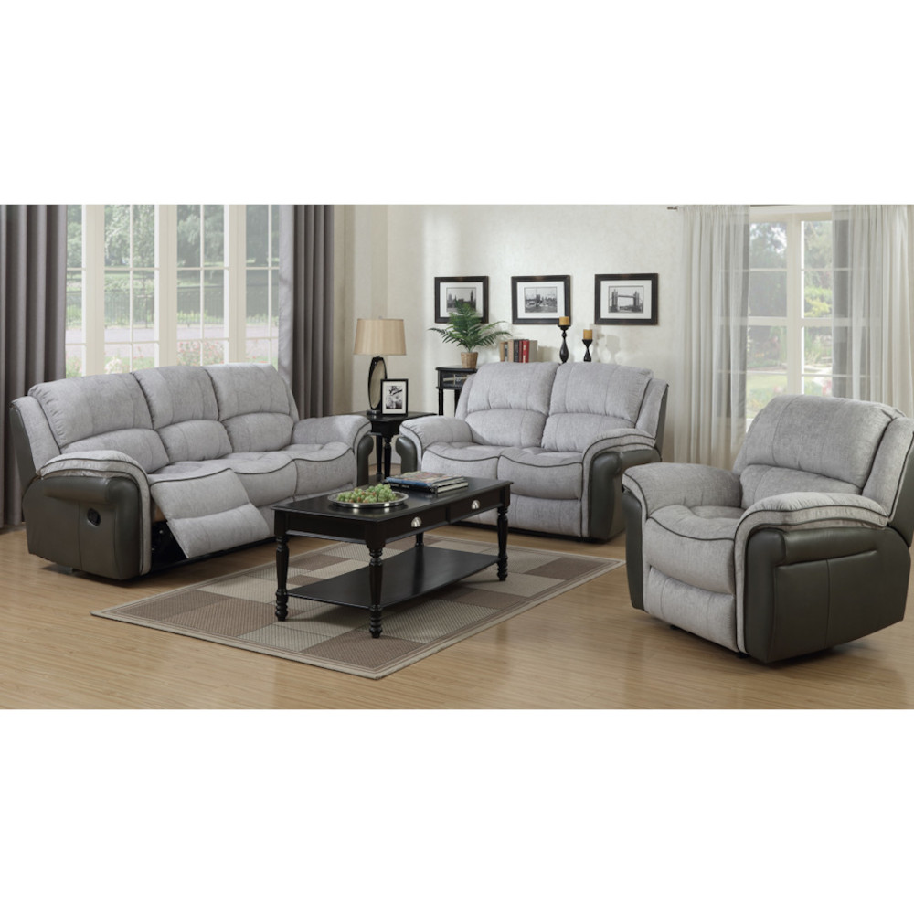 grey 3 seater and 2 seater sofa in a living room