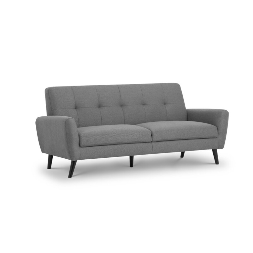Gigi 3 seater grey sofa with wooden legs from Des kelly interiors
