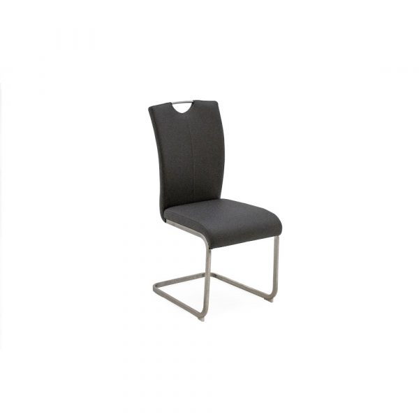 Lazzaro grey dining chair on a white background