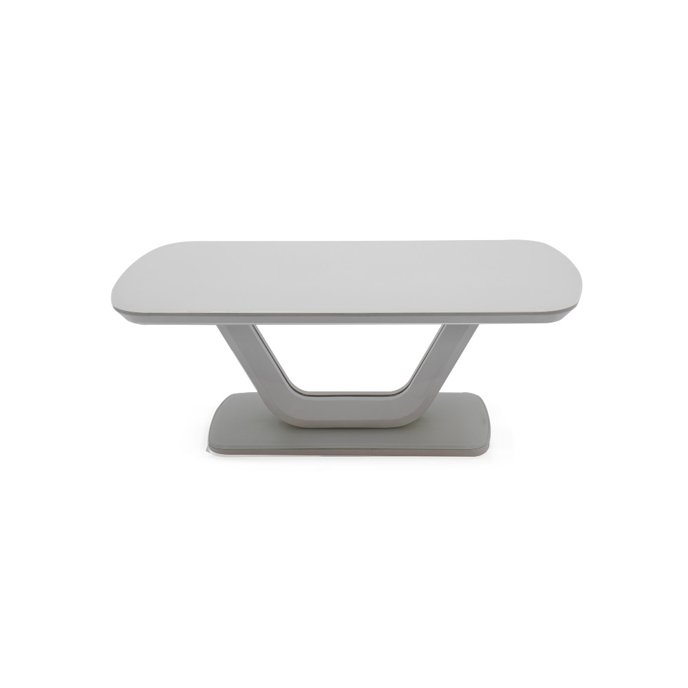 Lazzaro light grey coffee table on a white background