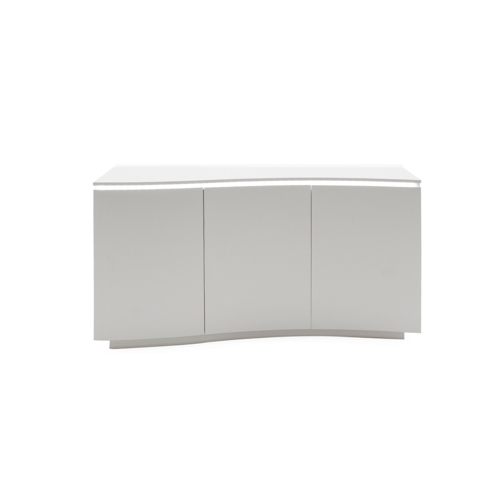 Lazzaro light grey sideboard on a white background