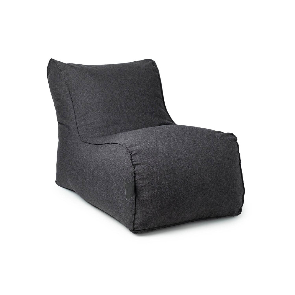 Black lounger on a white background