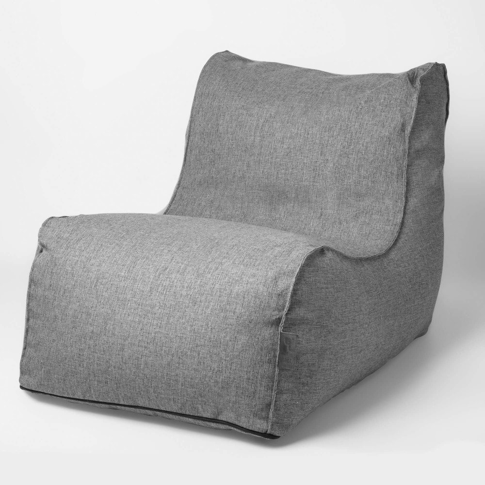 Grey garden lounger for sale on a white background