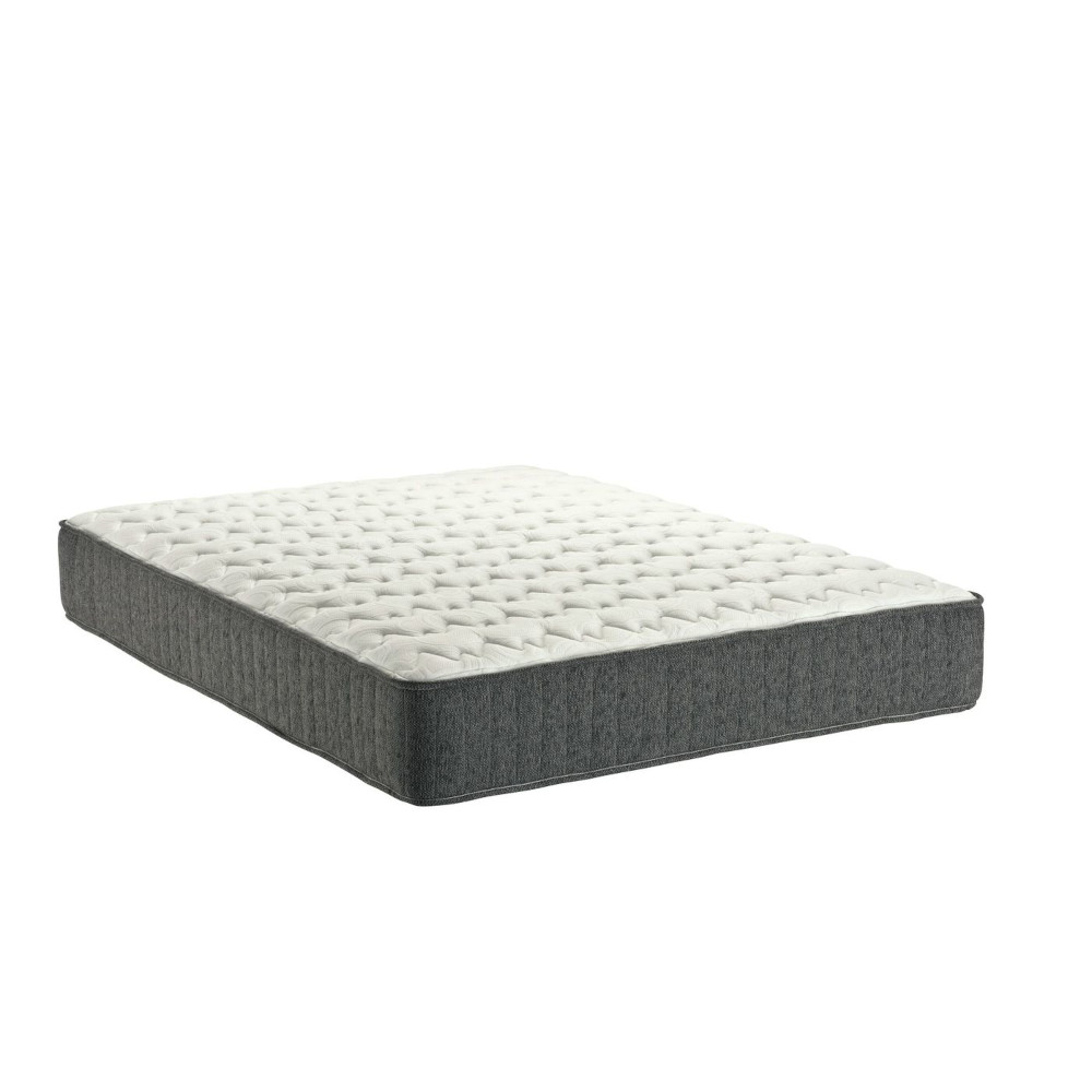 Ortho deluxe white mattress with grey trim on a white background