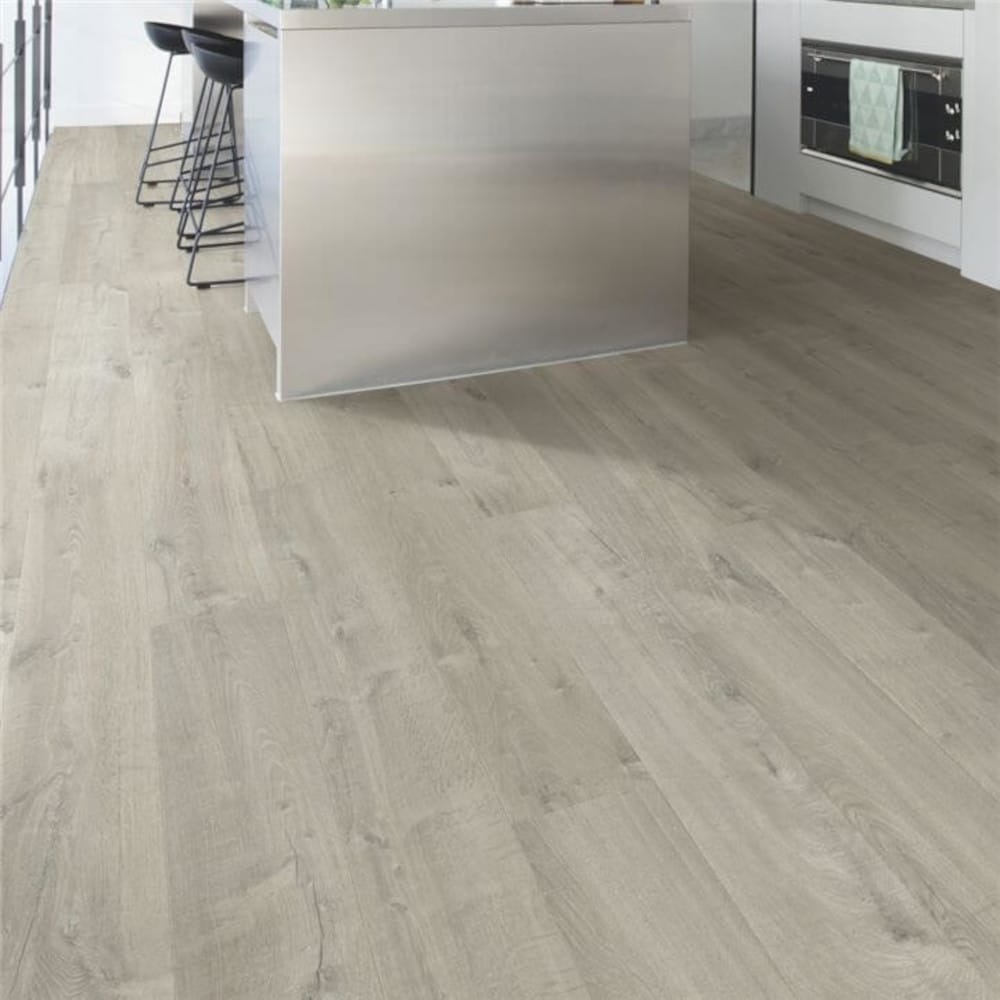 Quickstep grey solid wood flooring