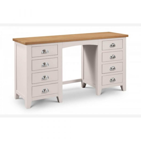 Aimee grey stylish dressing table on a white background