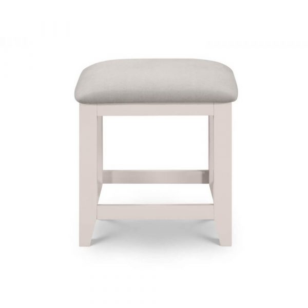 Aimee grey wooden stool from our home furniture range