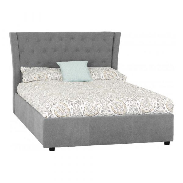 grey cameron bed with mattress Des Kelly