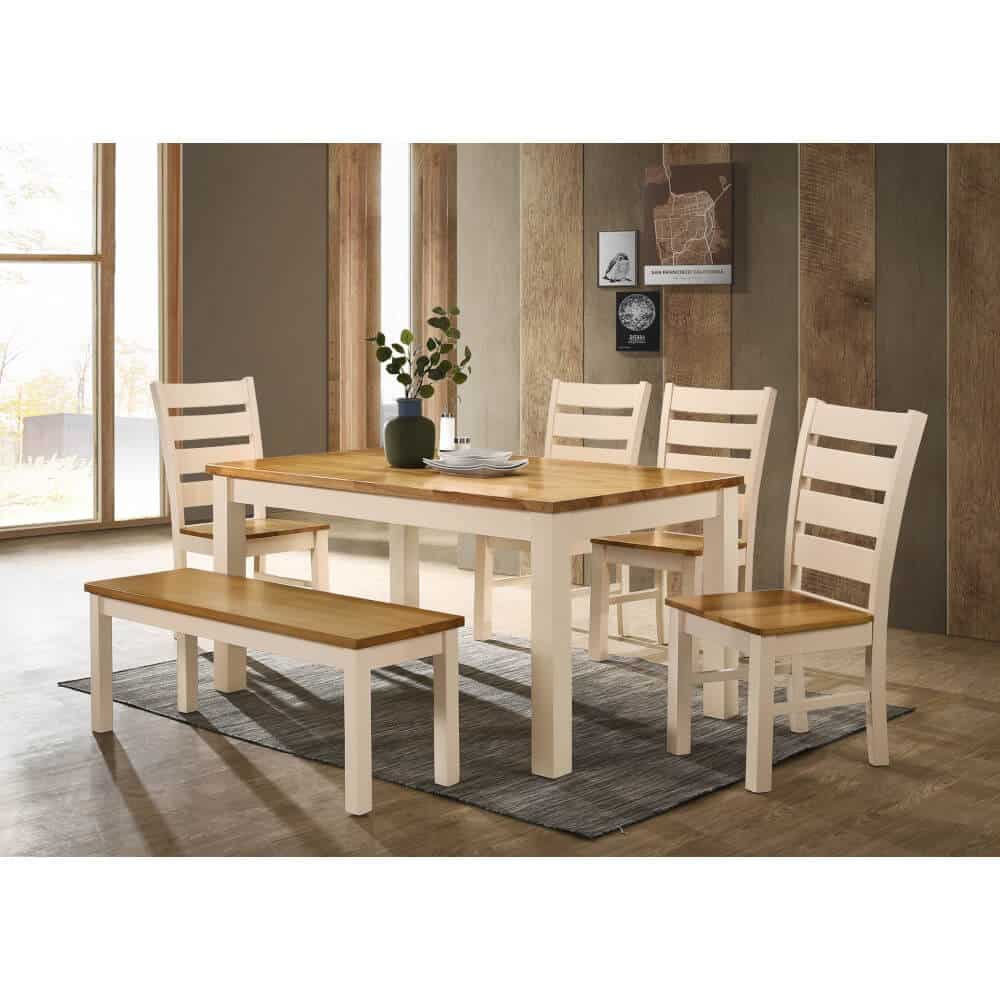 Chelsea cream dining set for sale from Des Kelly Interiors