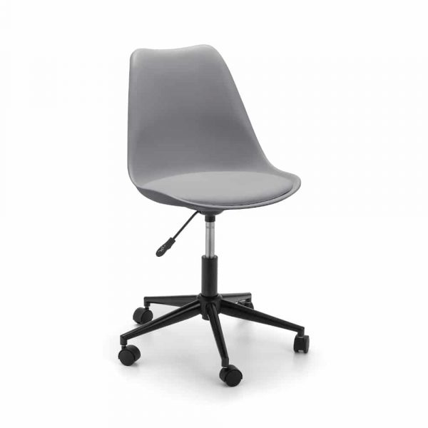 Erika grey office chair on a white background
