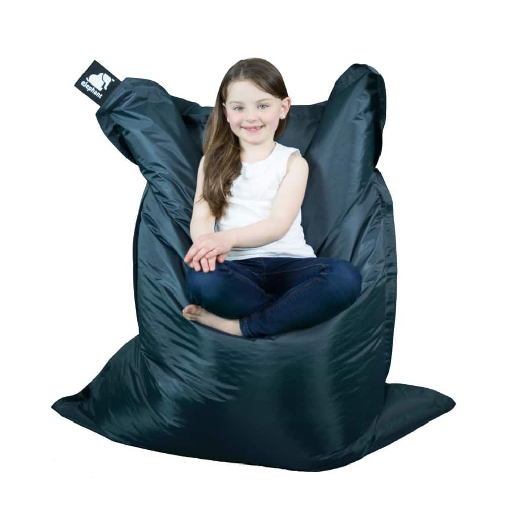 Junior kids bean bag with a child sitting on it smiling