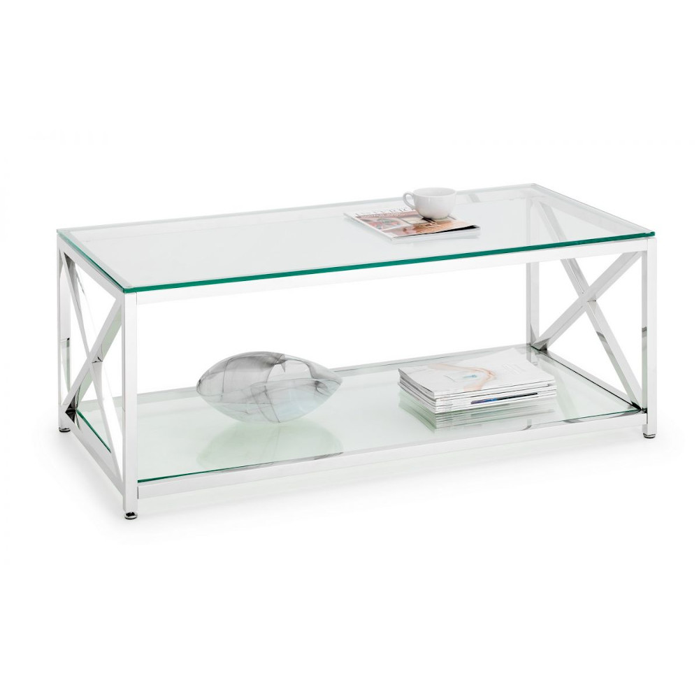 glass and metal coffee table from des kelly interiors