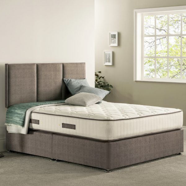 Orthopedic divan base with a mattress on top