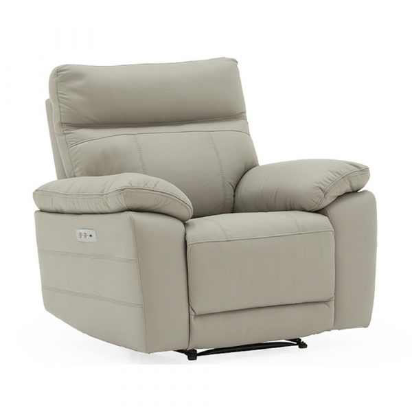 Single electric recliner on a white background