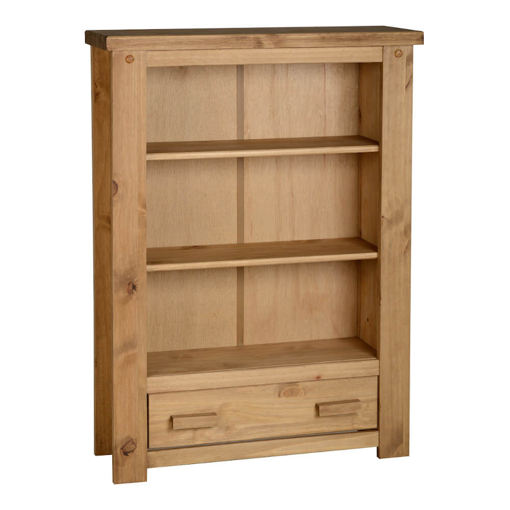 Tortilla solid wood bookcase on a white background