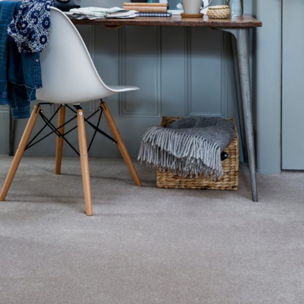 Home counties carpet with a desk chair on top