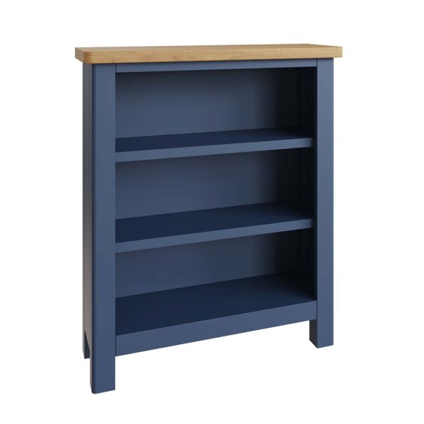 Lighthouse Dining Blue small wide bookcase1