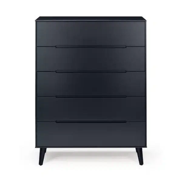 Alicia Anthracite 5 Drawer Chest Front jpg