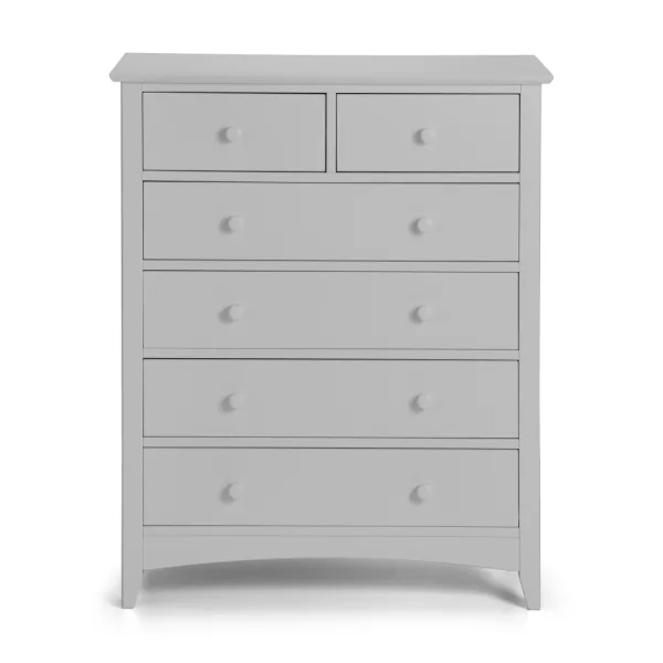 Cameo 42 Drawer Chest Dove Grey Front jpg