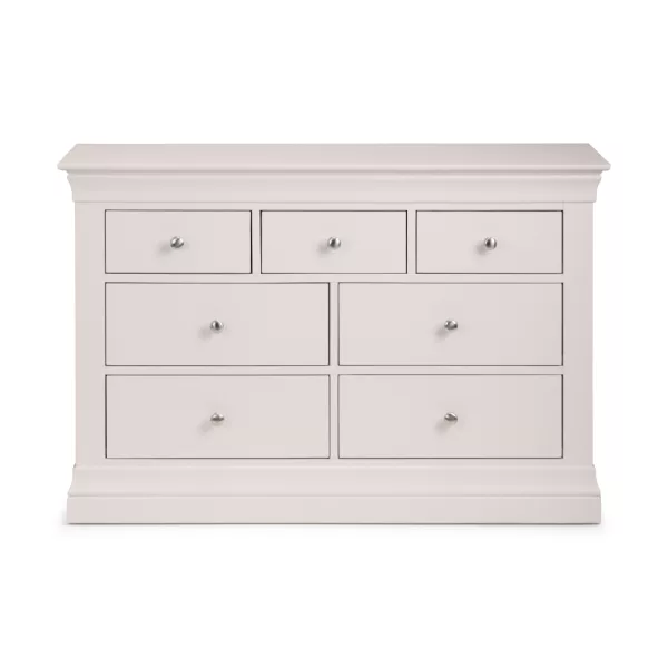Clermont Light Grey 43 Drawer Chest Front 1 jpg